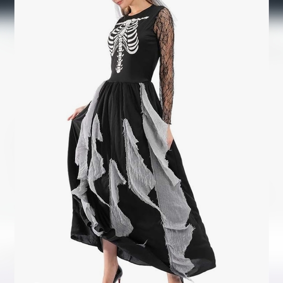 EraSpooky Other - EraSpooky Skeleton Zombie Bride Costume, DRESS ONLY